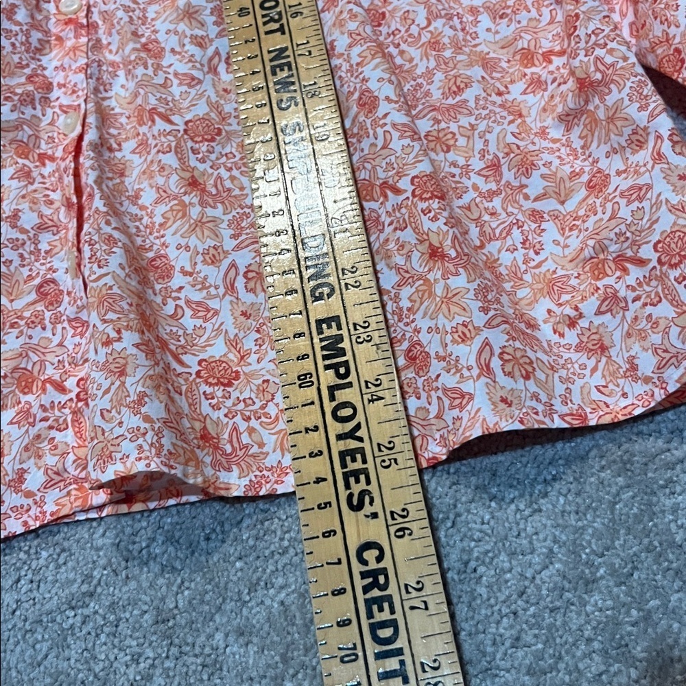 LOFT Jungle Ruffle Neck Poet Blouse Size Medium - Picture 10 of 12
